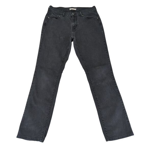 Levi's 505 Straight Leg Jeans‎ Stretch Women's Size 28 Black Wash - Picture 1 of 9